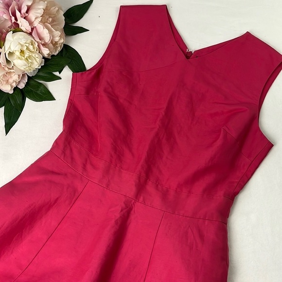 kate spade Dresses & Skirts - Kate Spade Saturday Pink Cotton Linen Blend Sleeveless Sheath Dress Size 4